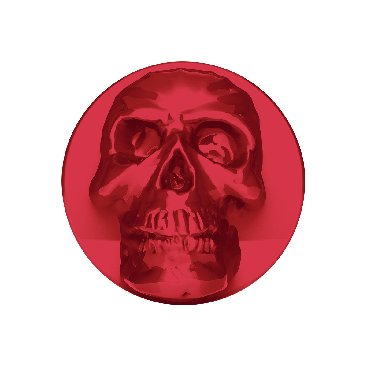 Skull Air Valve Knob - Candy Red