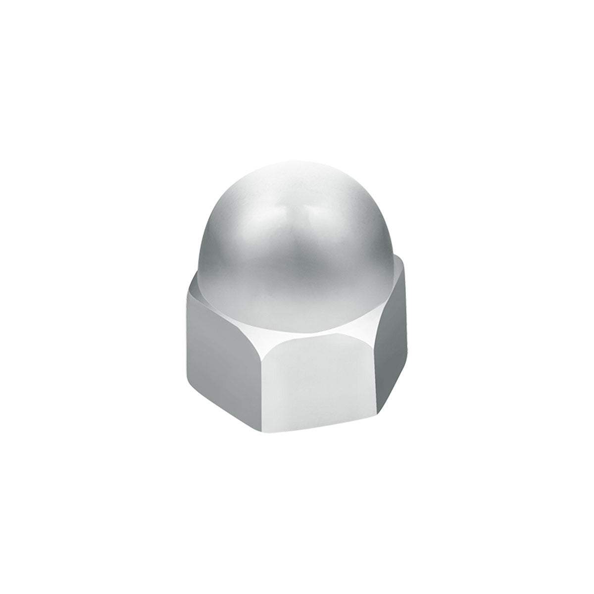 7/16" X 5/8" Chrome Die-Cast Acorn Nut Cover (50 pcs/Bag)