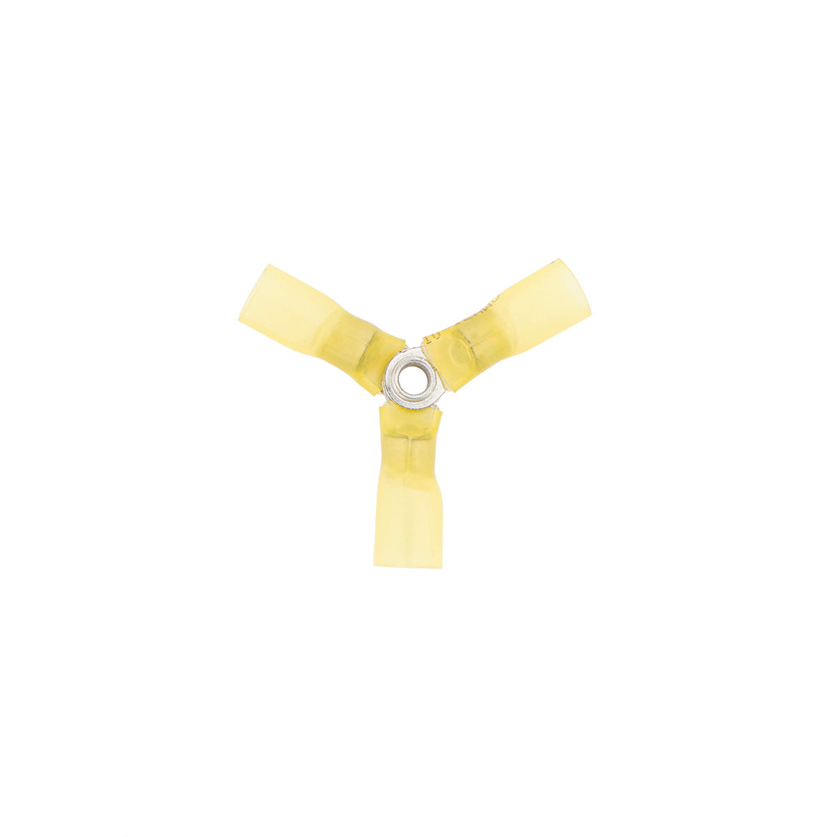 12-10 AWG 3-Way (Y) CS Heat Shrink Connector - Yellow (5-Pack)