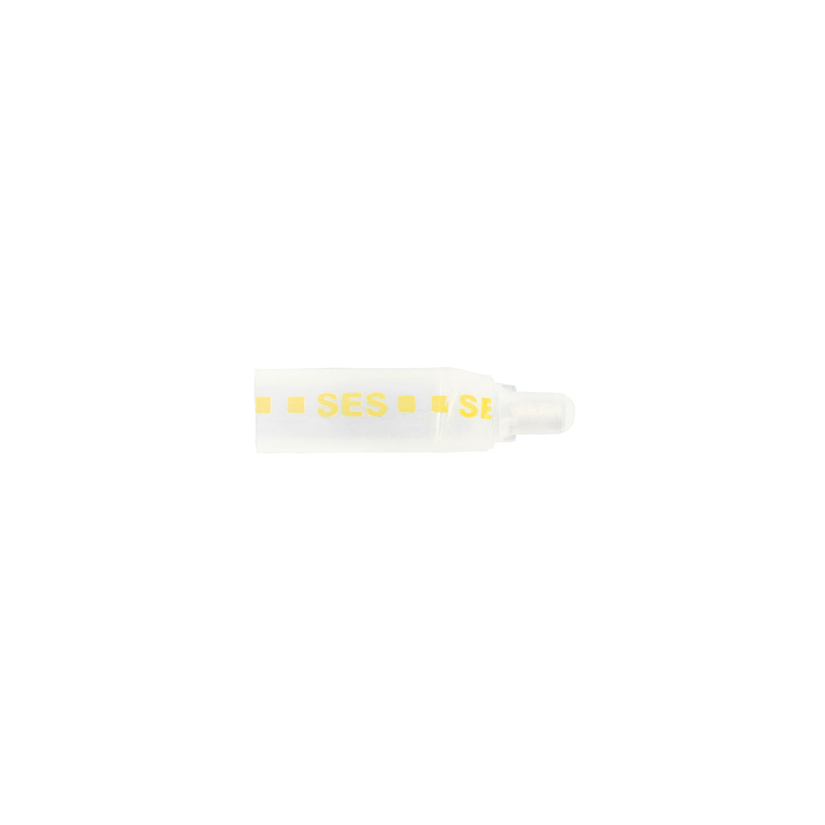 18-10 AWG CS Closed-End Heat Shrink Connector - Clear w/ Yellow Dash (5-Pack)