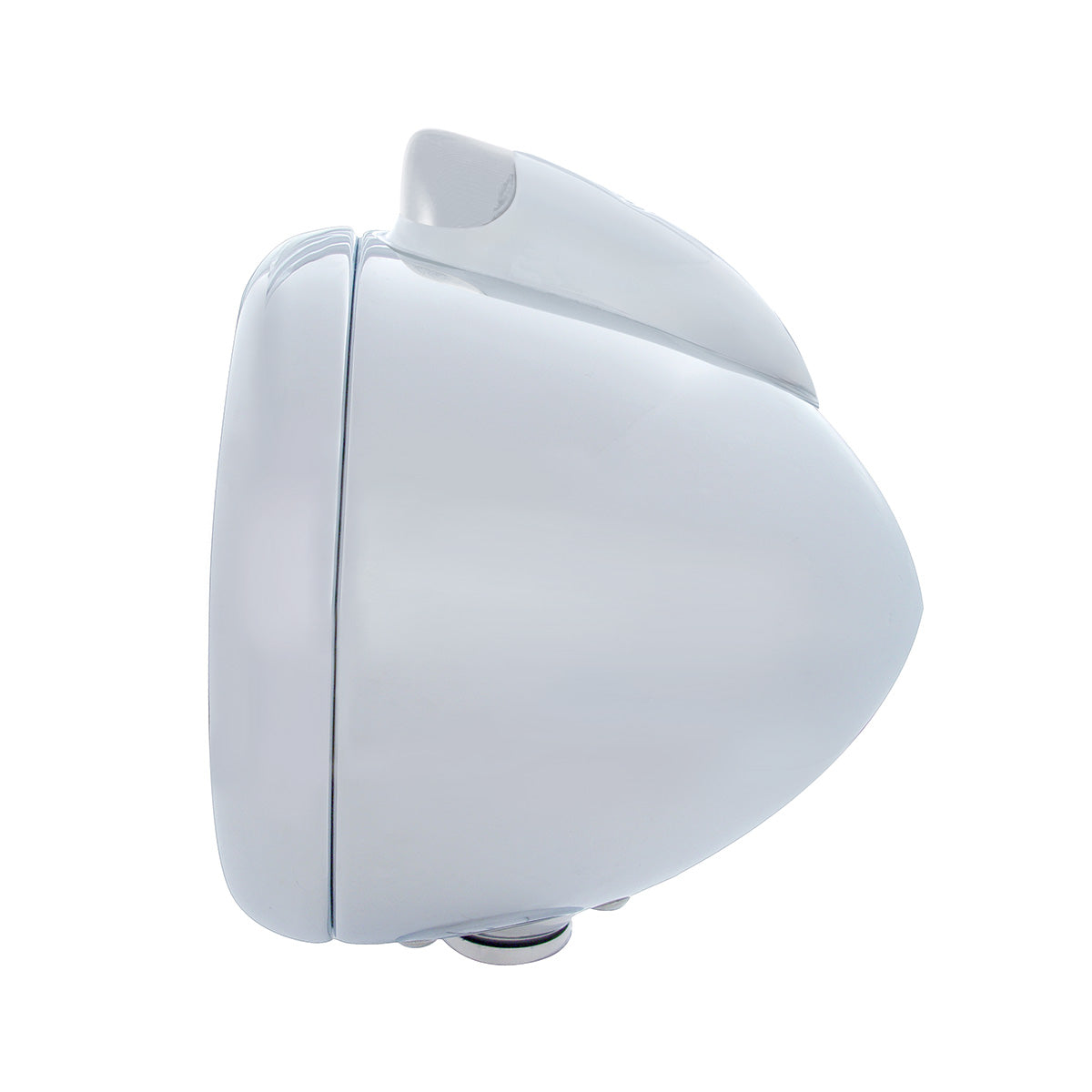 Stainless Steel Guide 682-C Headlight H4 With Amber LED & Original Style LED Signal - Clear Lens