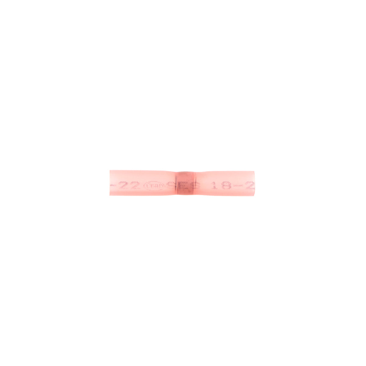 22-18 AWG SS Heat Shrink Butt Connector - Red (5-Pack)