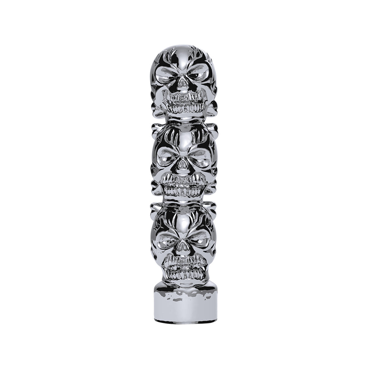 1/2"-13 Thread-On 3 Skull Shift Knob-Chrome