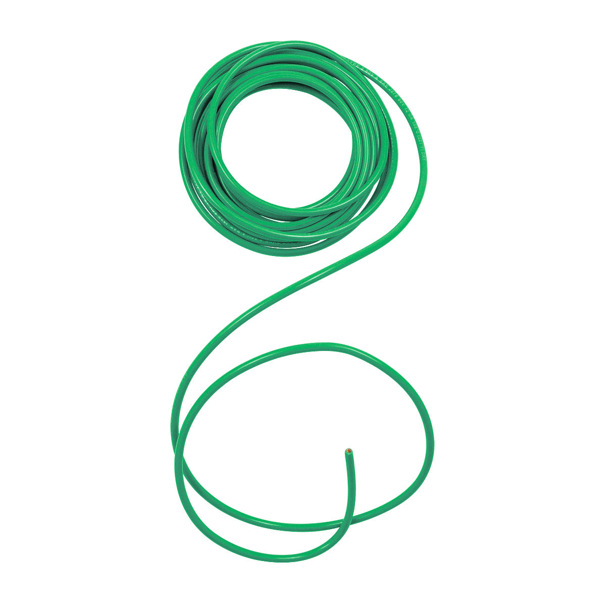 Primary Wire - Rated 80°C 12 AWG, Green 12 Ft.