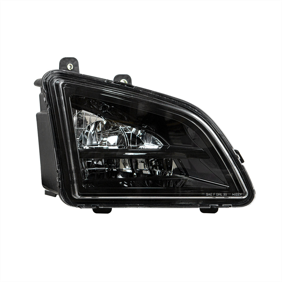 Black LED Driving & Fog Light For 2018-2024 Volvo VNL - Passenger -Competition Series
