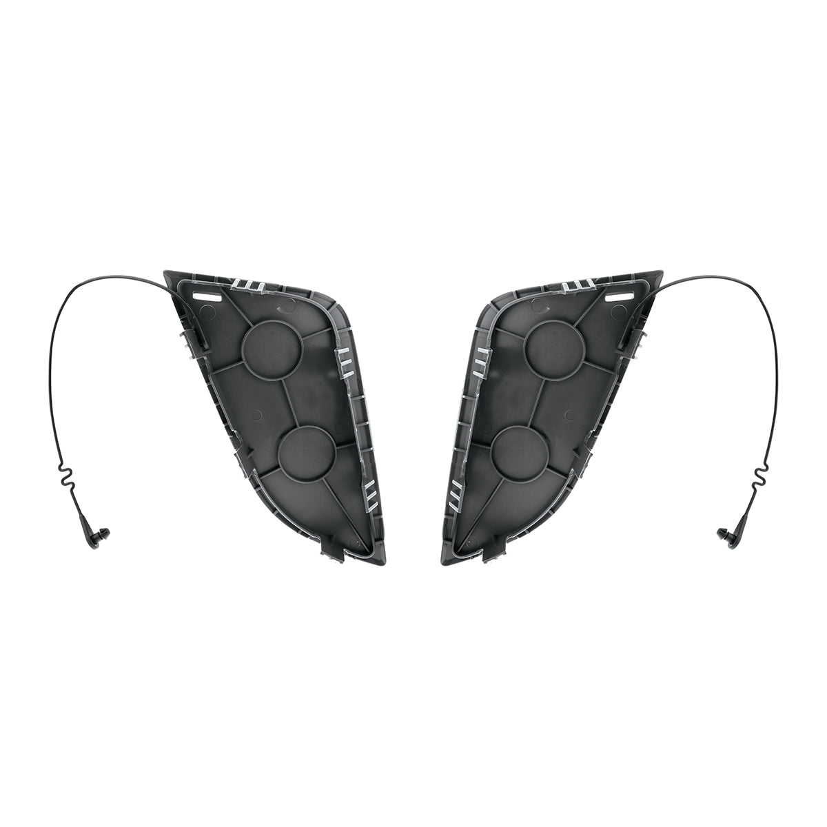 Black Tow Hook Access Covers For 2018-2024 Freightliner Cascadia (Pair)