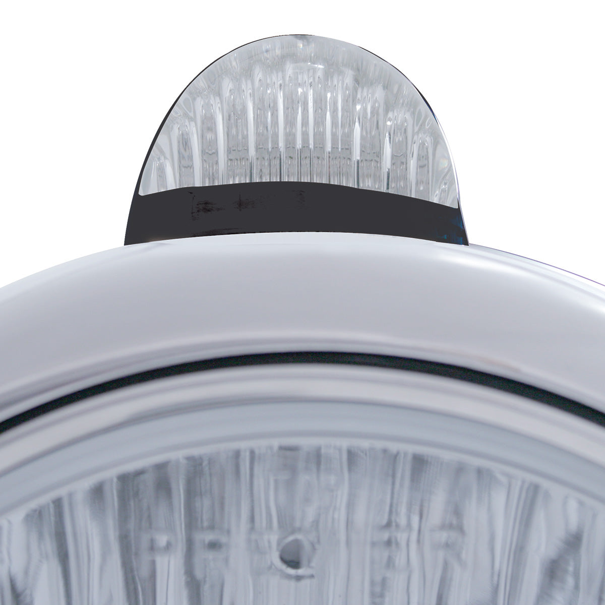 Black Guide 682-C Headlight H4 & Dual Mode LED Signal - Clear Lens