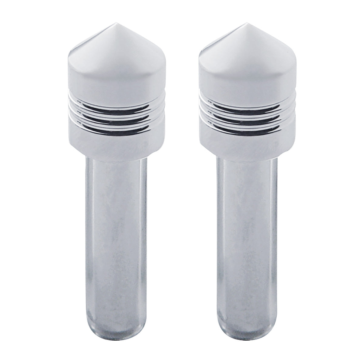 Chrome Door Lock Knob - Pointed (2pc/set)