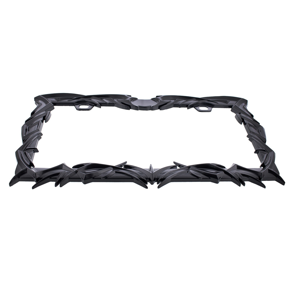 Tribal Flame License Plate Frame - Black