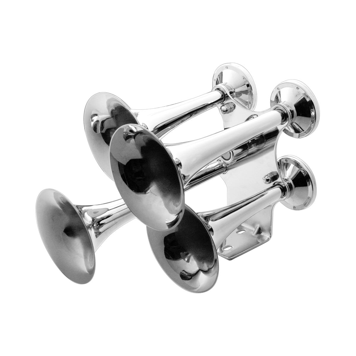 4 Trumpets Air Powered Chrome Train Horn