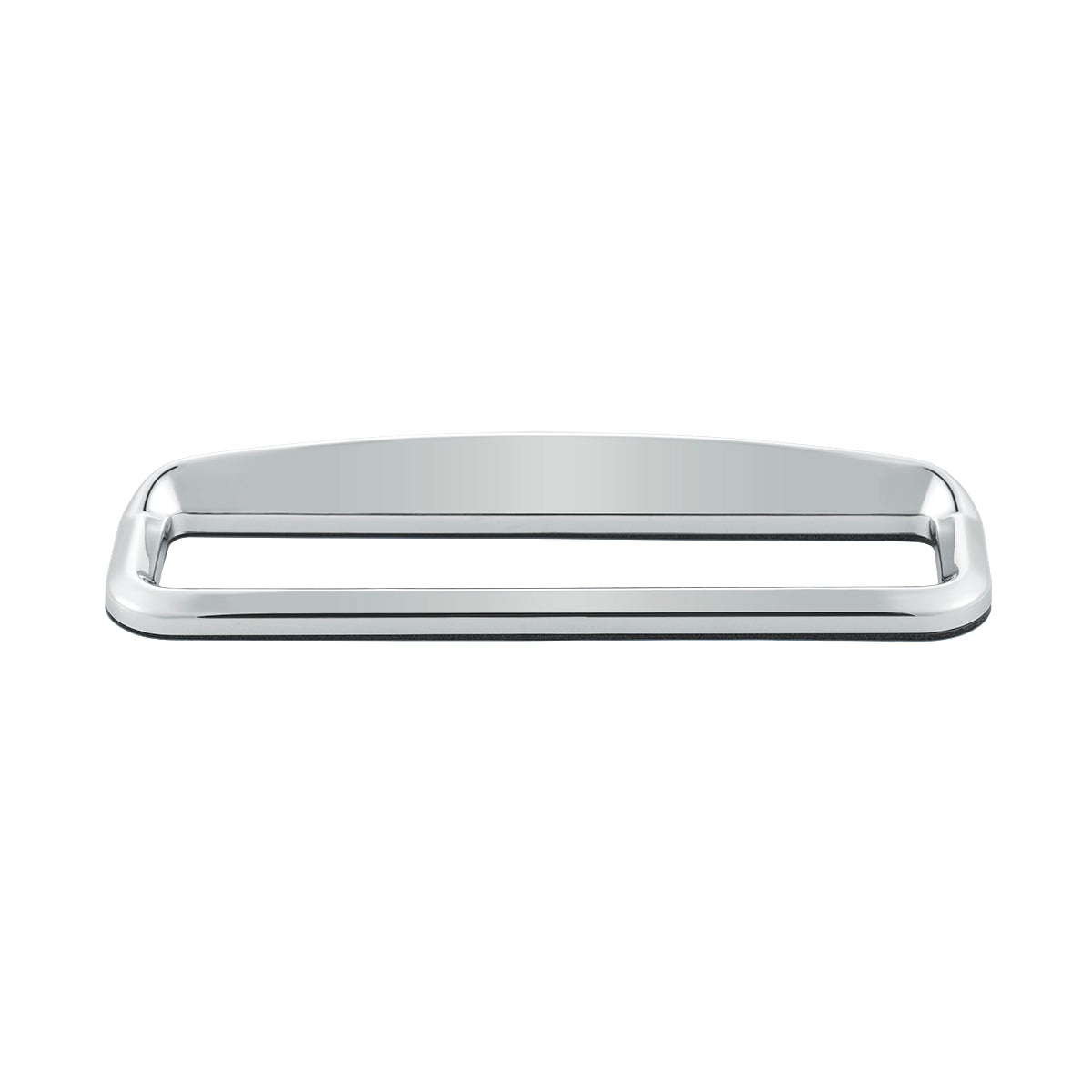 Chrome Bezel With Visor For 4-3/8" X 7/8" Kenworth Glove Box Emblem