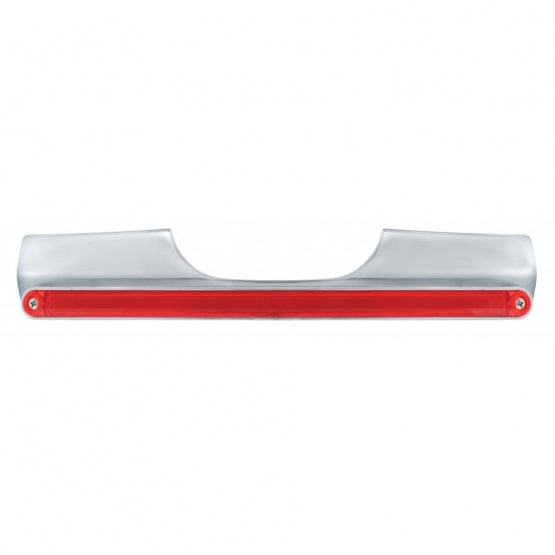 Motorcycle Rear Signal Light Bar With 24 LED 12" GloLight Bar - Red LED/Red Lens