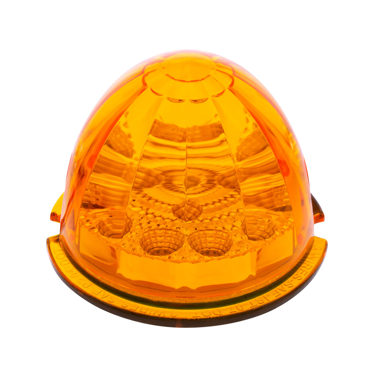 17 LED Reflector Watermelon Maze Cab Light - Amber LED/Amber Lens