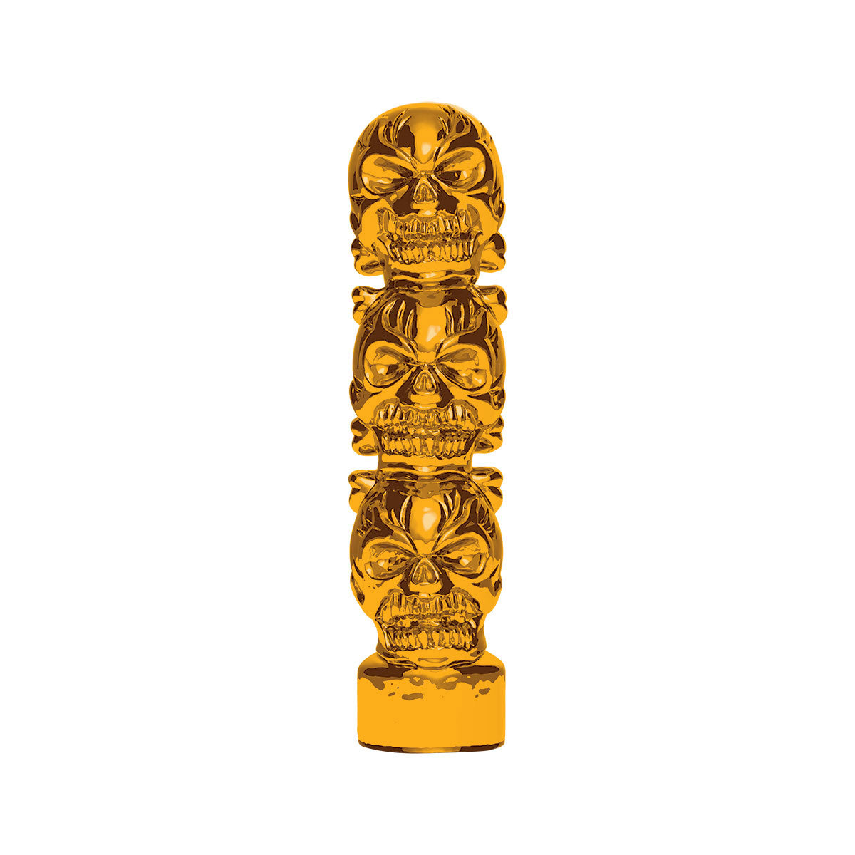 1/2"-13 Thread-On 3 Skull Candy Color Shift Knob-Electric Yellow