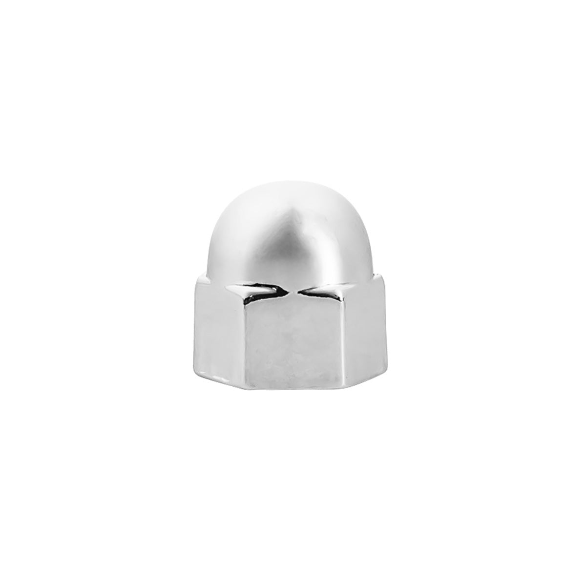 7/16" X 5/8" Chrome Die-Cast Acorn Nut Cover