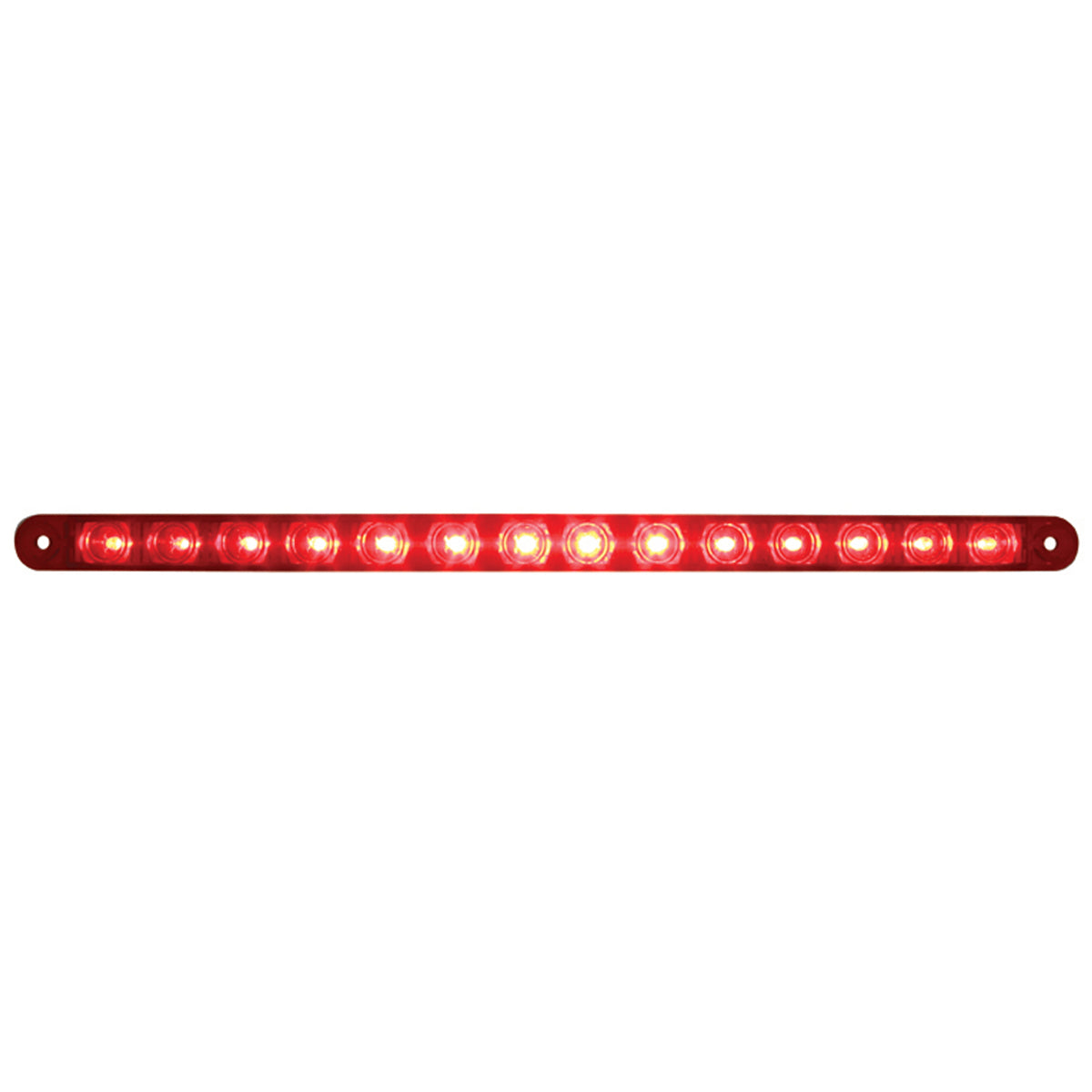 14 LED 12" Light Bar (Stop, Turn & Tail) - Red LED/Red Lens