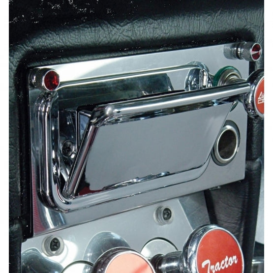 Chrome Plastic Ash Tray For 2005 & Older Peterbilt