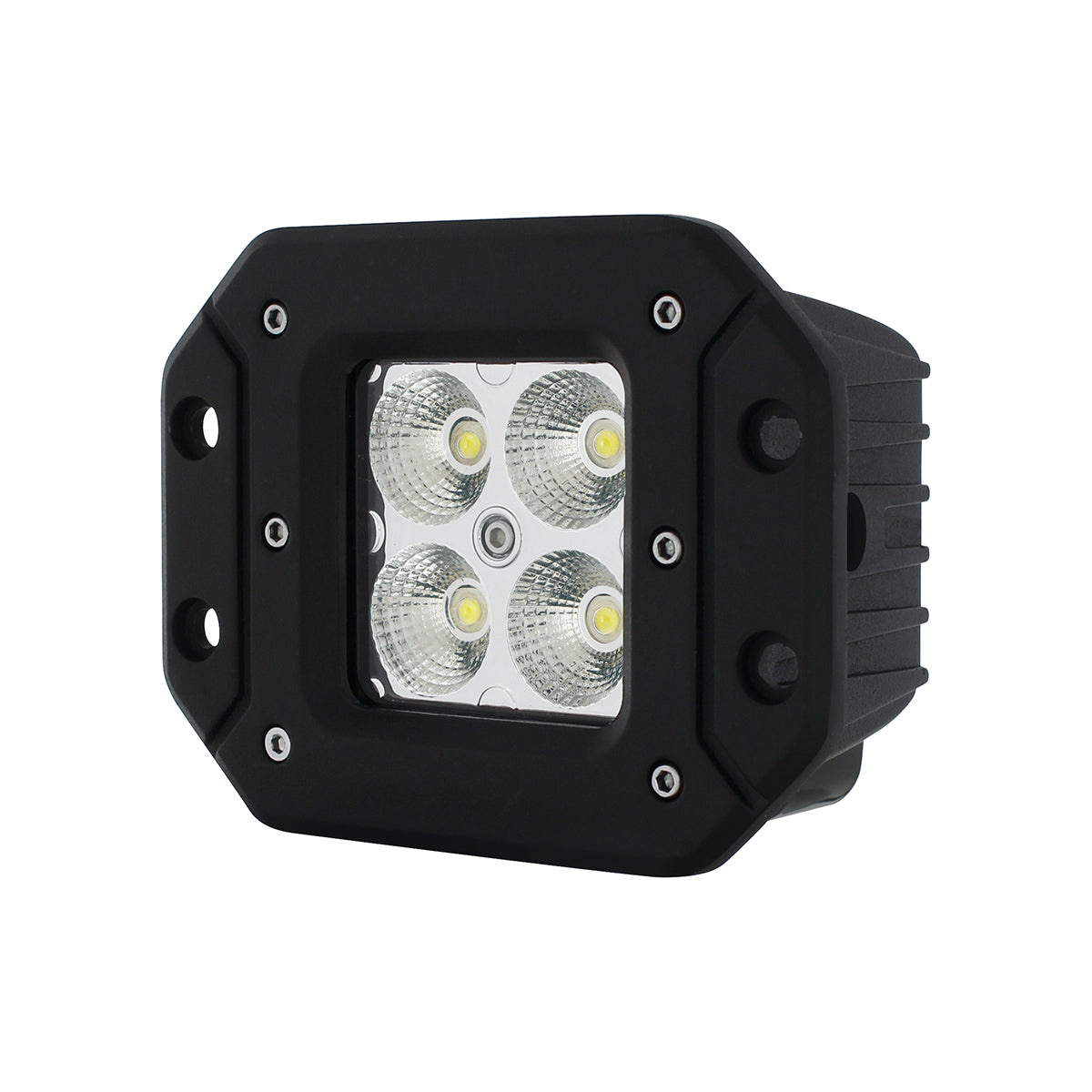 4 High Power LED Flange Mount Work Light - Flood Light
