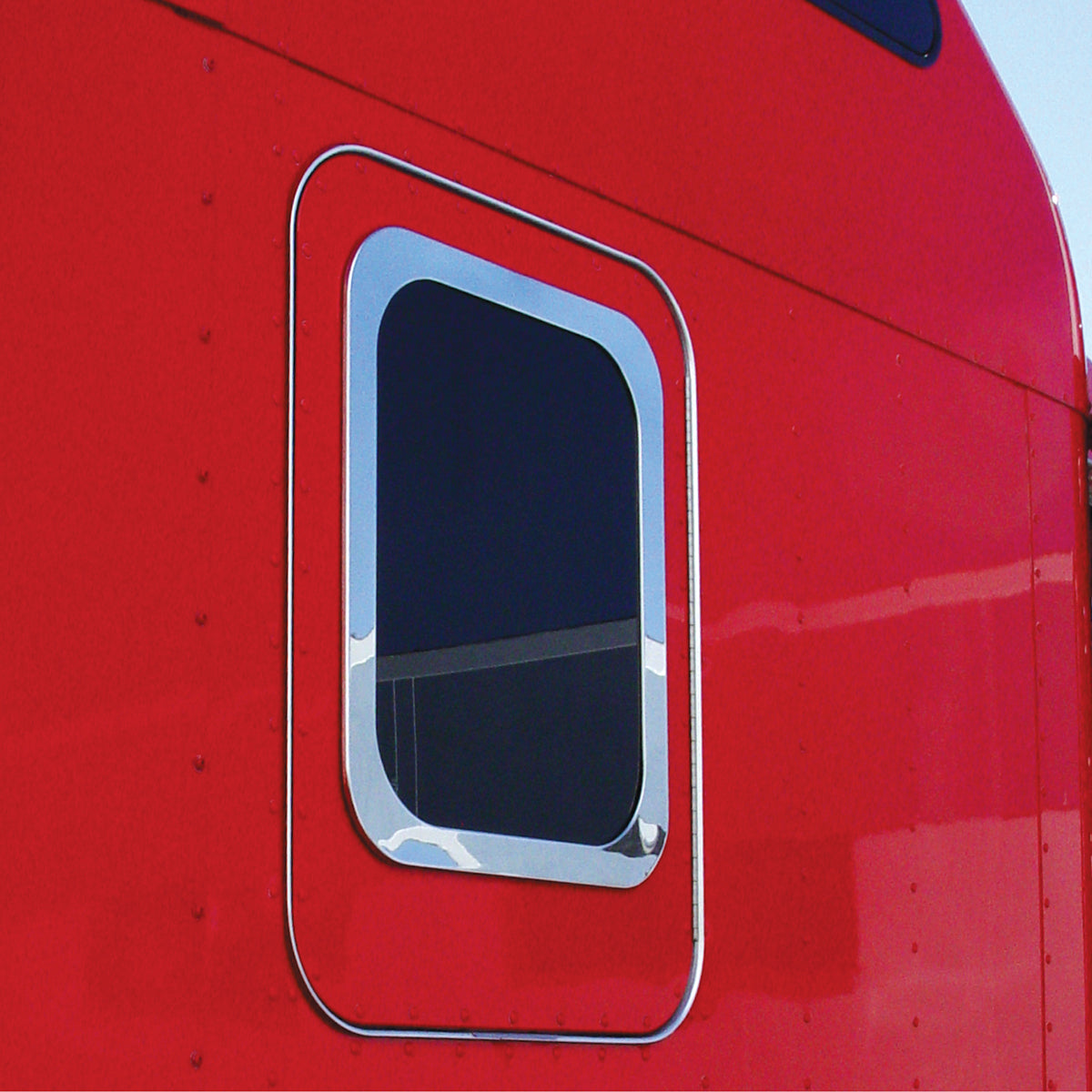 Stainless Steel Lower Sleeper Window Trim For Kenworth