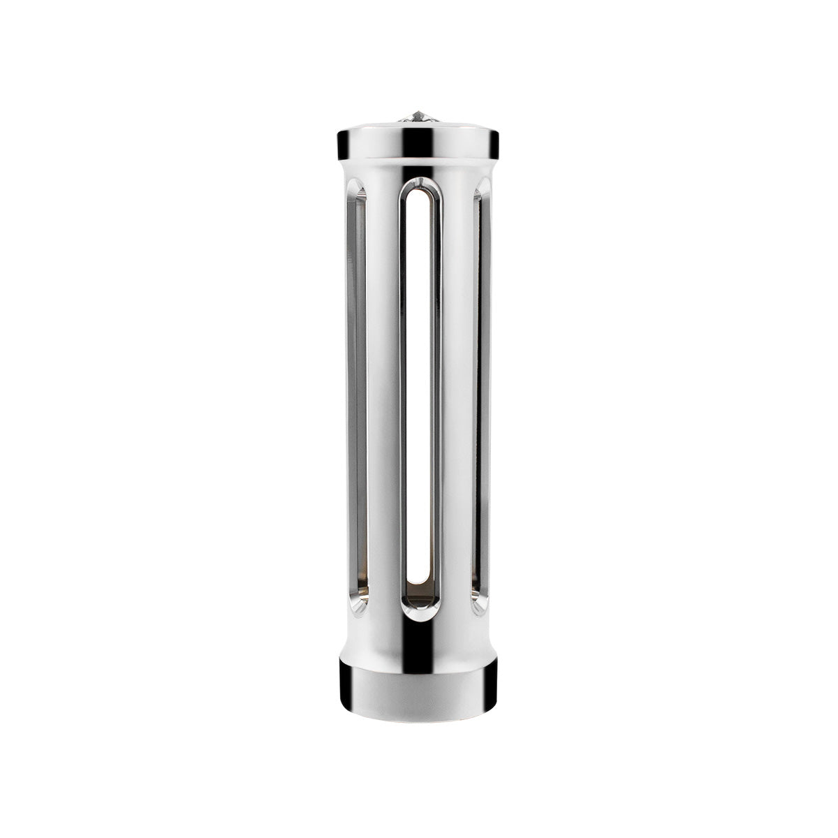 M30X3.5 Thread-On Sonoma Style Gearshift Knob-Smoke Crystal/Chrome