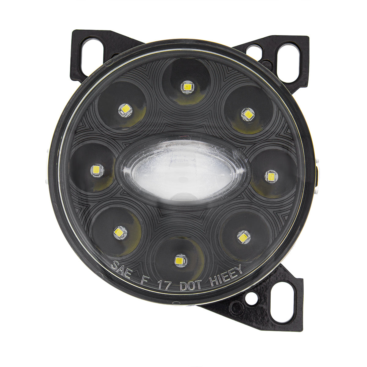 9 LED Projector Fog Light With LED Position Lights For Peterbilt 579/587 & Kenworth T660 - Black