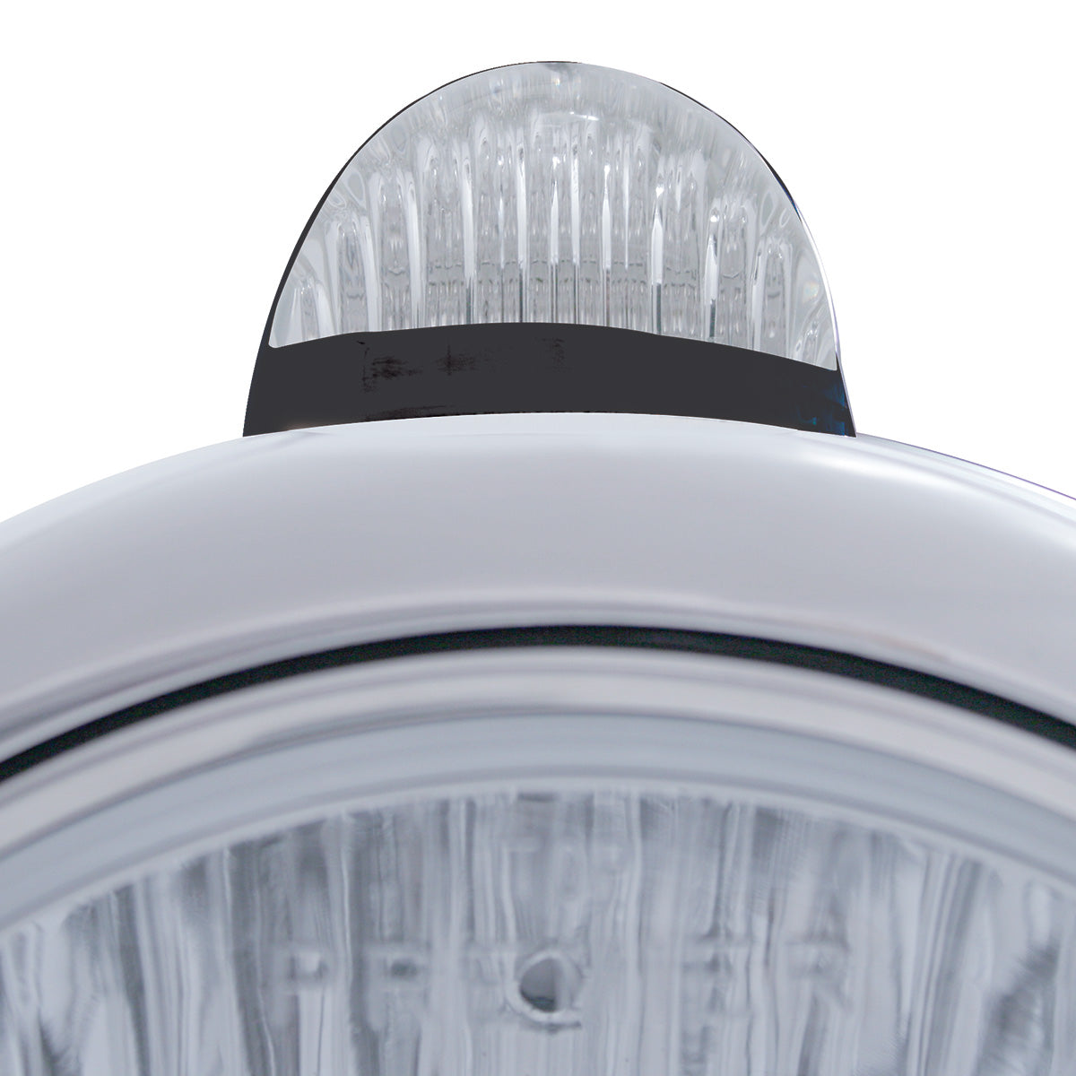 Black Guide 682-C Headlight H6024 & Dual Mode LED Signal - Clear Lens