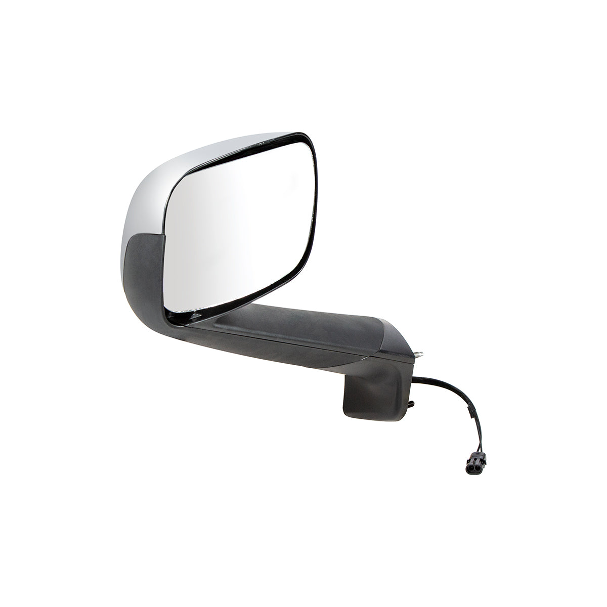 Chrome Hood Mirror With Heated Lens For 2018-2025 Freightliner Cascadia - Driver