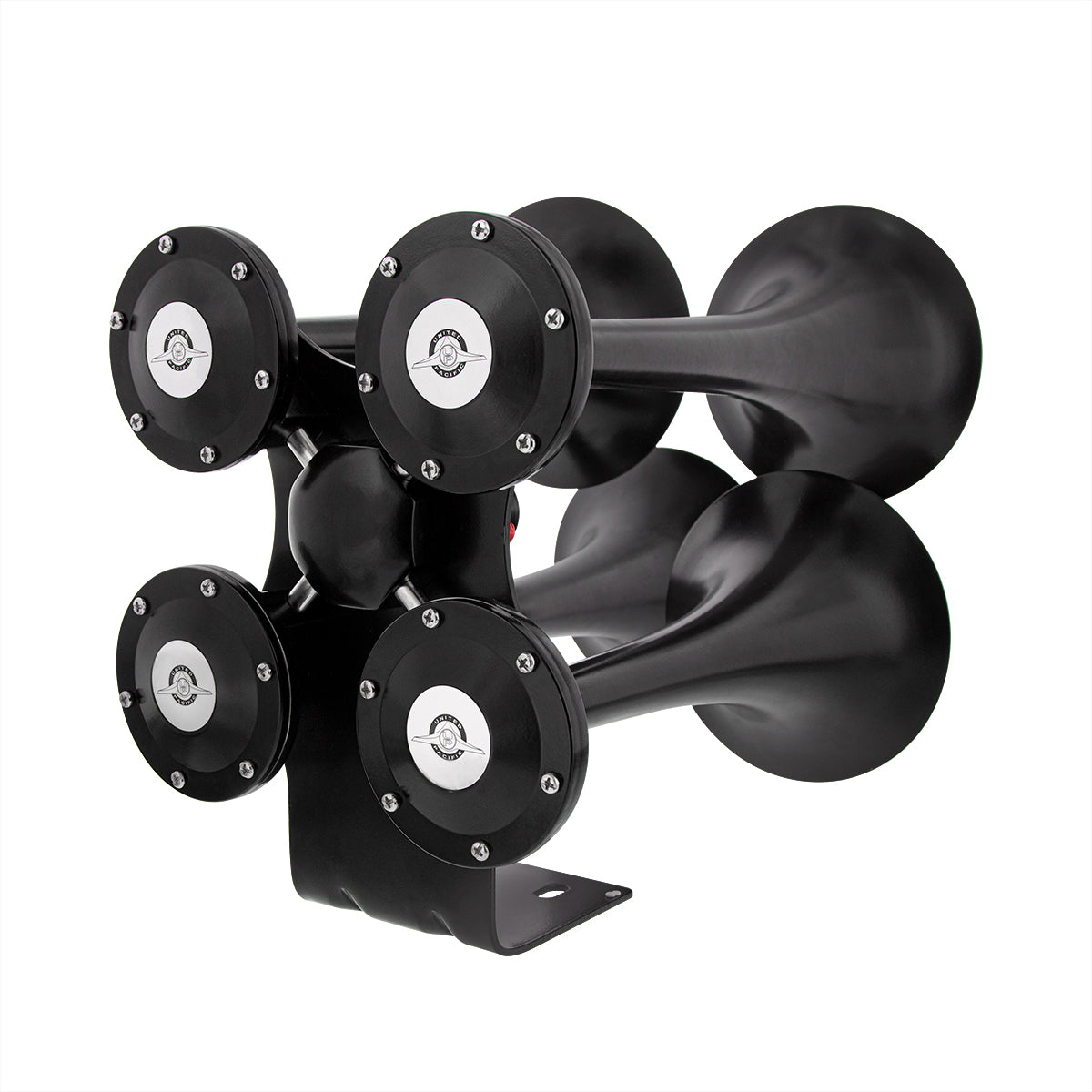 Black 4 Trumpets Air Powered Train Horn - Competition Series