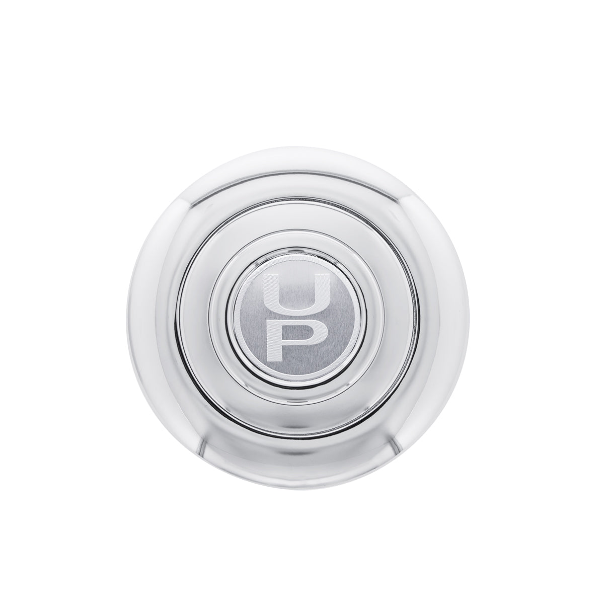 Chrome Aluminum Steering Wheel Horn Button With UP Logo