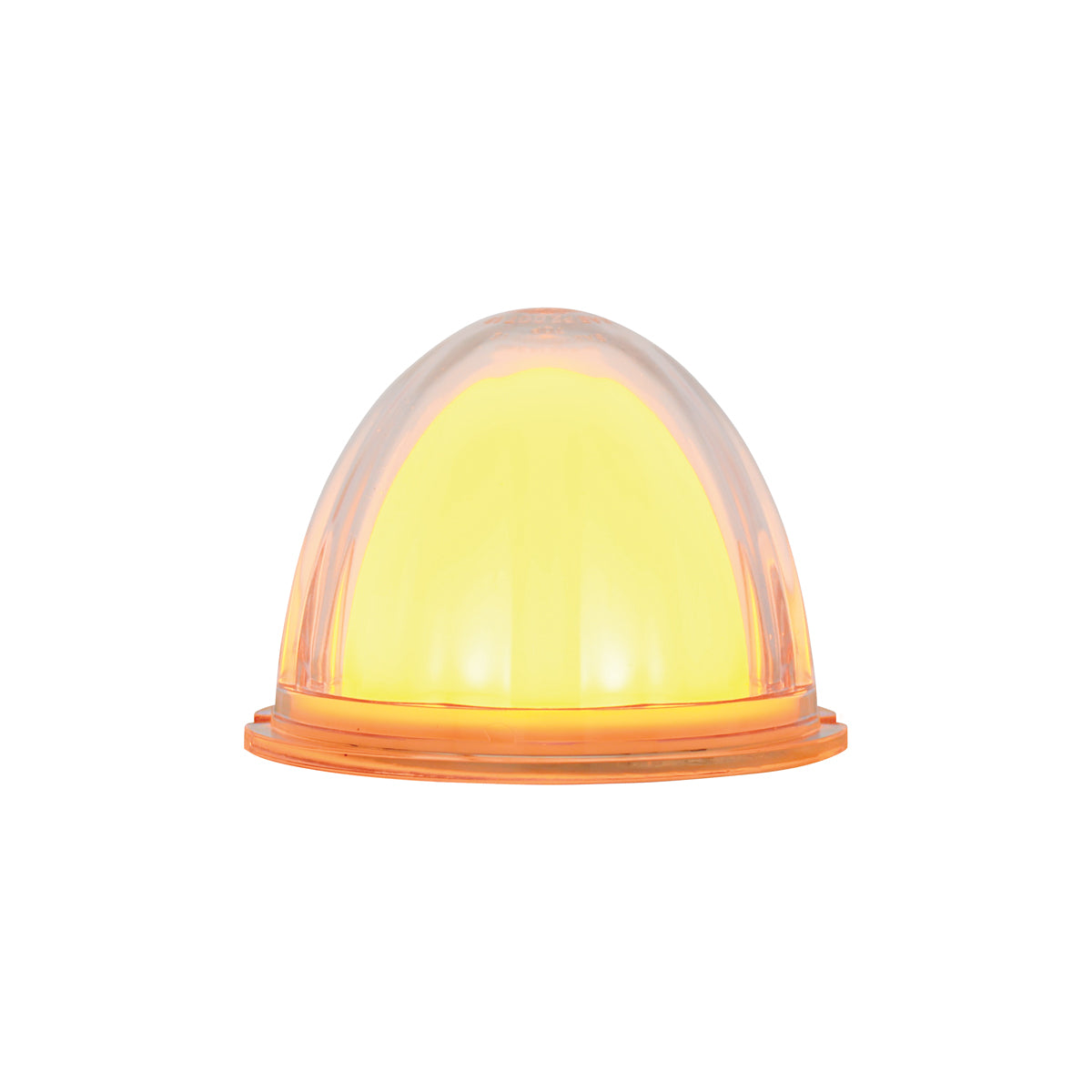 9 LED Dual Function GloLight Watermelon Cab/Auxiliary Light - Amber LED/Clear Lens