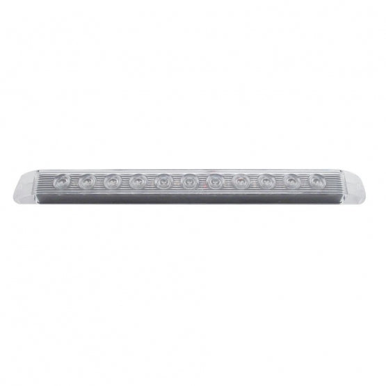 11 LED 17" Light Bar Only (Stop, Turn & Tail) - Red LED/Clear Lens (Bulk)