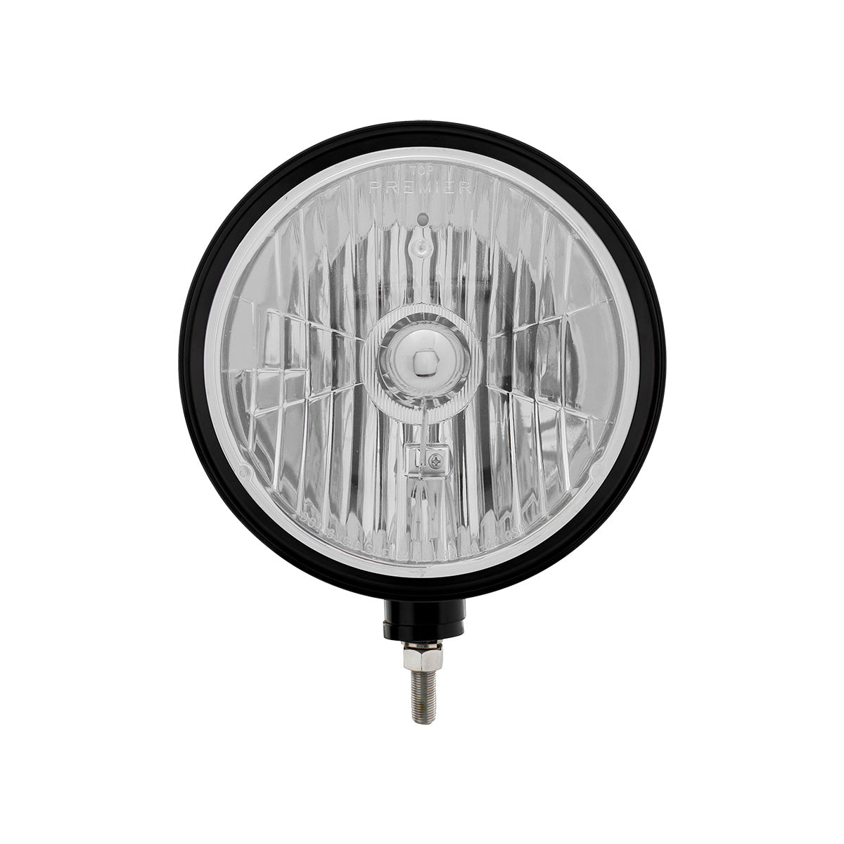 Black "Billet" Style Groove Headlight Crystal H4 Bulb