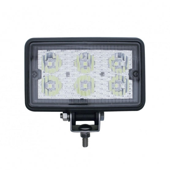 6 High Power 3 Watt LED Rectangular Work Light (Bulk)