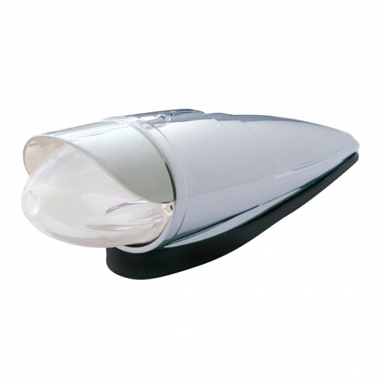 9 LED Dual Function GloLight Watermelon Grakon 1000 Cab Light Kit With Visor - Amber LED/Clear Lens