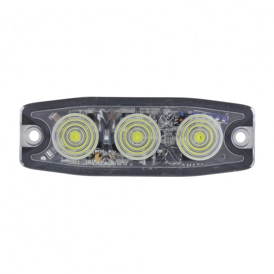 3 High Power LED Super Thin Warning Light - Amber LED (Bulk)