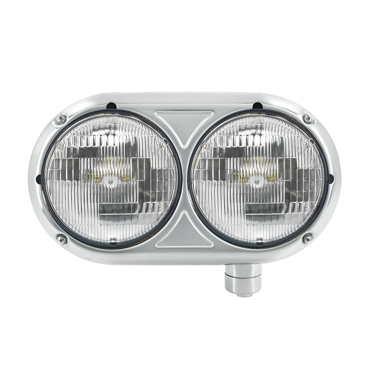 Headlight Assembly With Halogen Bulbs & 304 SS Housing For Peterbilt 359 - Passenger
