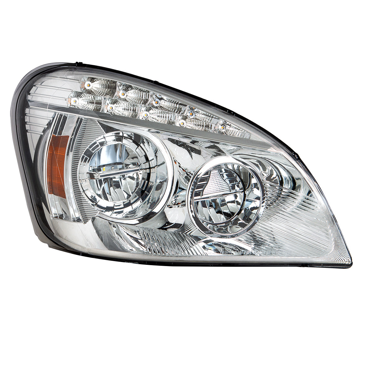 Chrome LED Headlight For 2008-2017 Freightliner Cascadia - Passenger