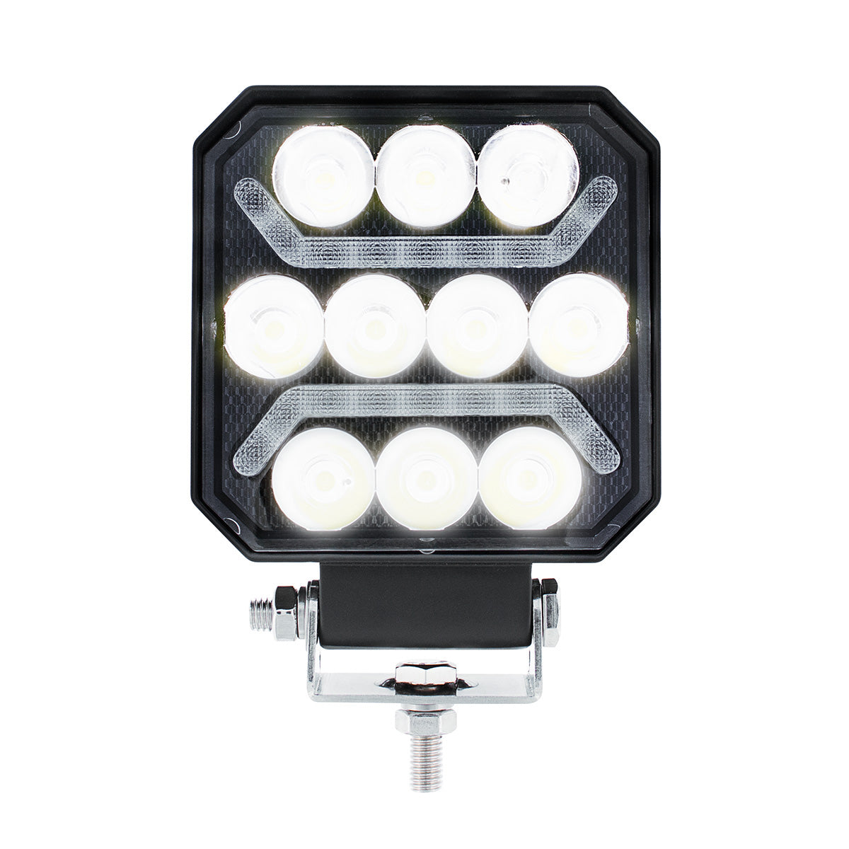 10 LED High Power LED Work Light With "U" Light Guide-Red