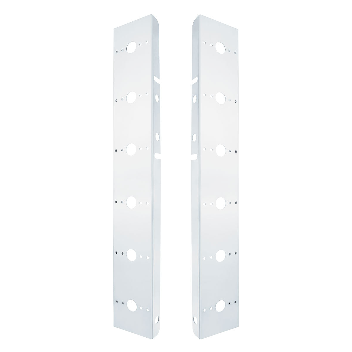 Peterbilt Stainless Front Air Cleaner Bracket Only - 12 Light Cutouts