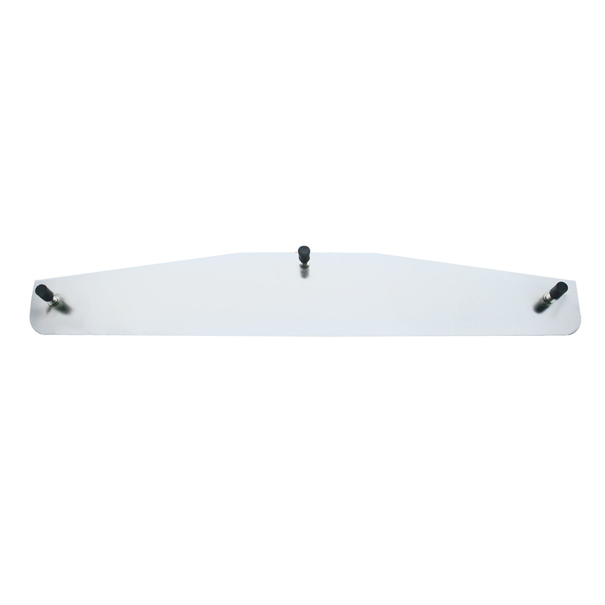 4" X 24" Chrome Standard Bottom Mud Flap Plate - Welded Stud (Card of 2)