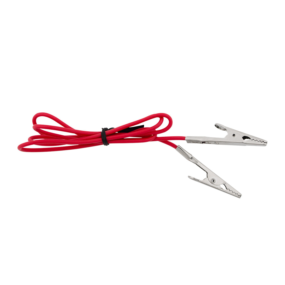 10 Amp Alligator Test Clips w/ 30" Vinyl Leads, 1Red/1Black 1 Set.