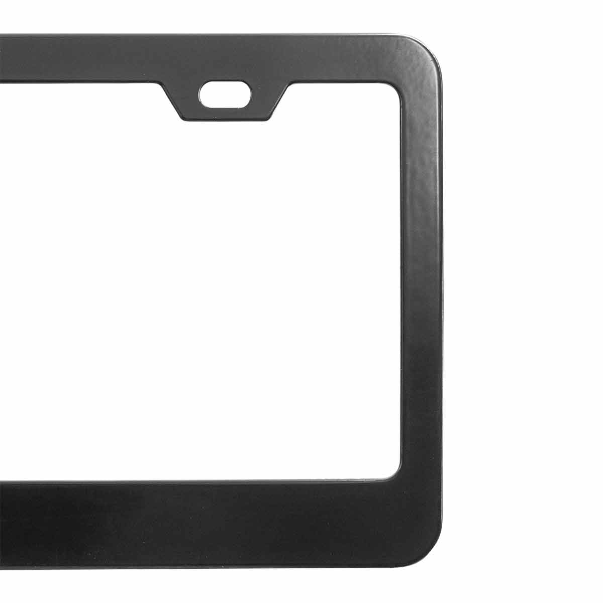 Black Wide Bottom 2 Hole License Plate Frame