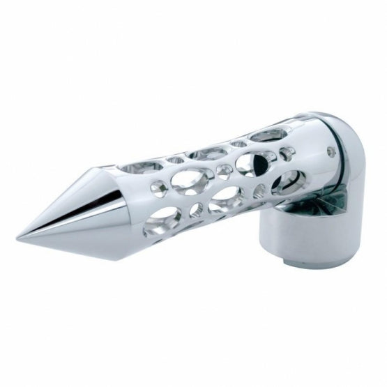 Daytona Style Spike Gearshift Knob With 13/15/18 Speed Adapter - Chrome/Horizontal