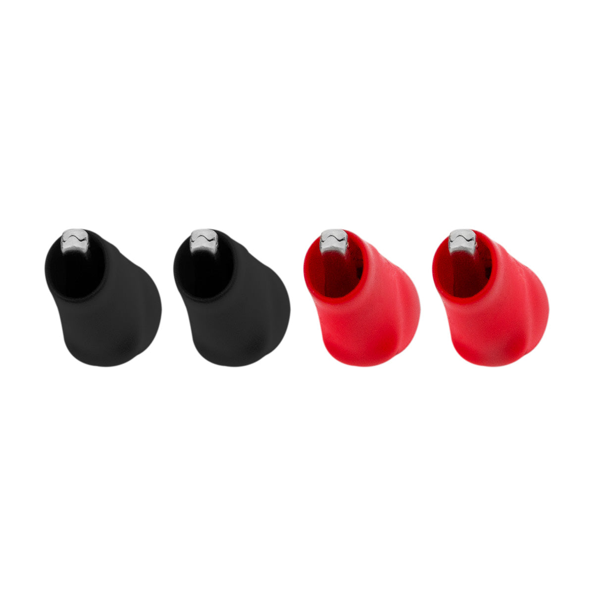 2" 10 Amp Alligator Test Clips w/ Vinyl Boots, 2Red/2Black 2 Set.