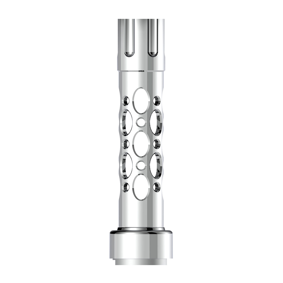 M30X3.5 Thread-On Austin Style Gearshift Knob With 9/10 Speed Adapter - Chrome/Vertical