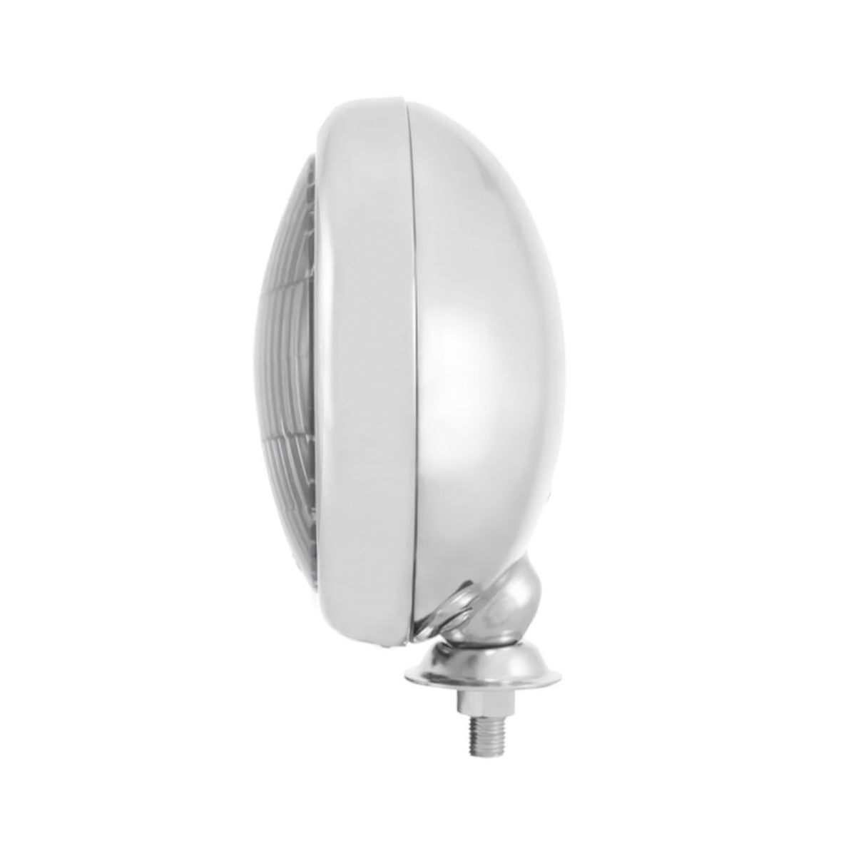 12V Vintage Chrome Fog Light, Clear Lens