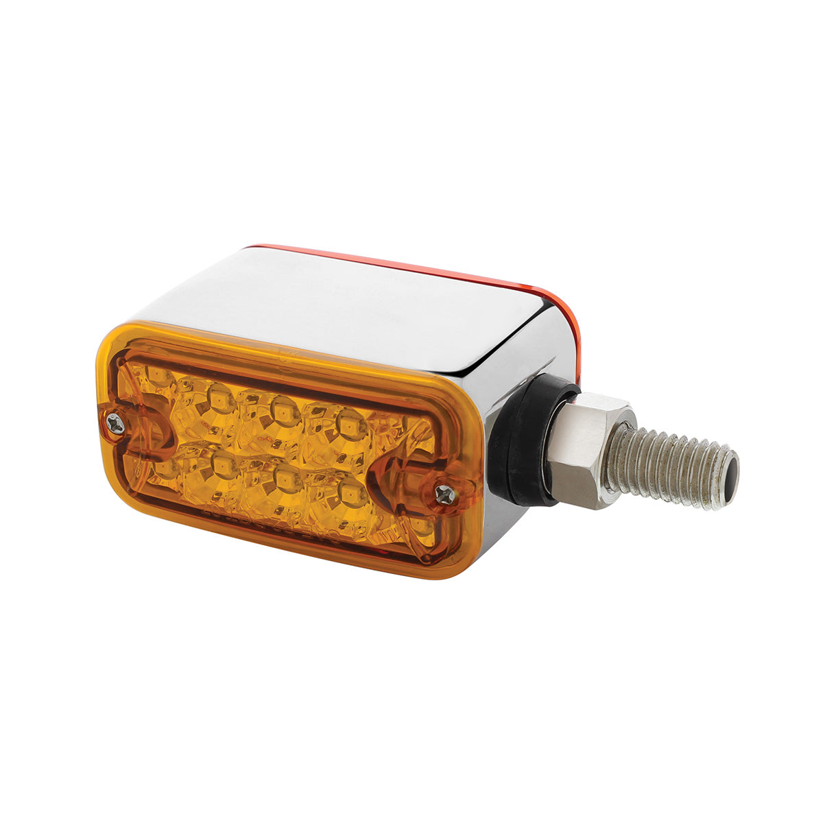 20 LED Dual Function Reflector Double Face Light - Horizontal Mount -Amber & Red LED/Amber & Red Lens