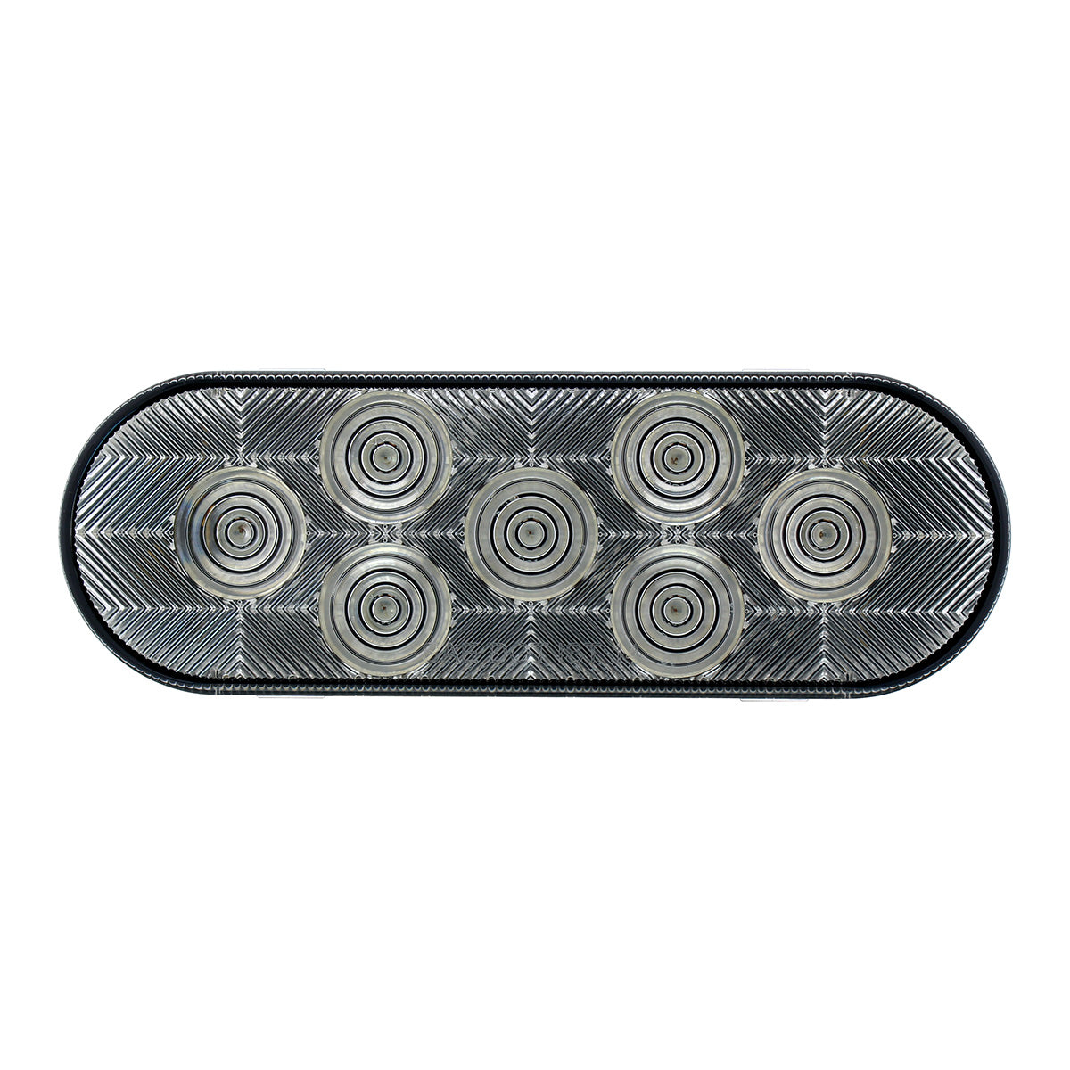 7 LED Oval Light (Stop, Turn & Tail) - Red LED/Clear Lens
