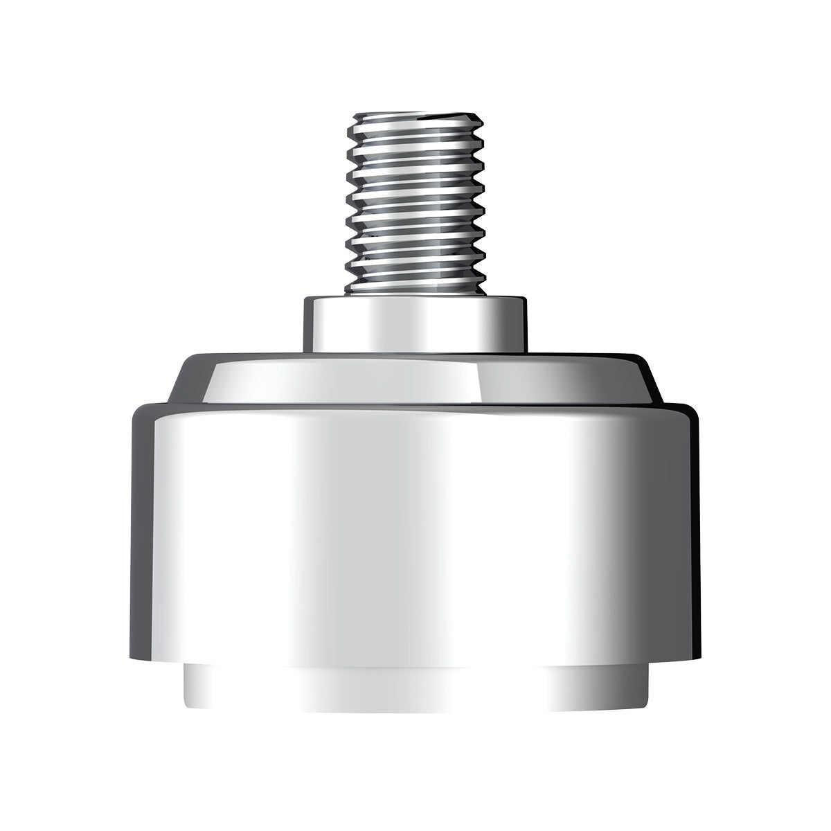 1/2"-13 Thread-On Shift Knob Mounting Adapter For Eaton Fuller Style 9/10 Shifter - Chrome (Bulk)