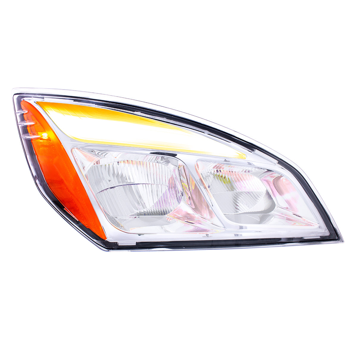 Chrome LED Headlight For 2018-2024 Freightliner Cascadia - Passenger